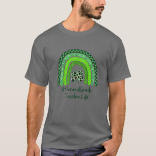 En lucky Teacher St patrick's day andra Klass Te T Shirt
