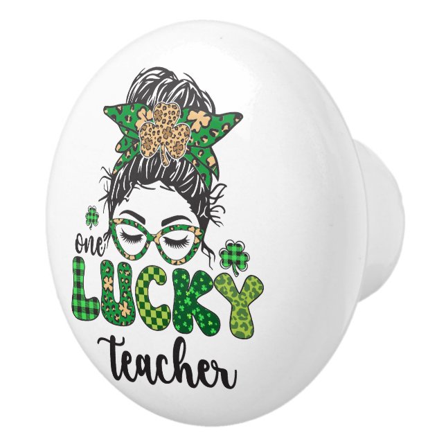 En Lucky Teacher - St. Patrick's Day Knopp (Höger)