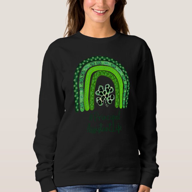 En Lucky Teacher St patrick's day Principal Assis T Shirt (Framsida)