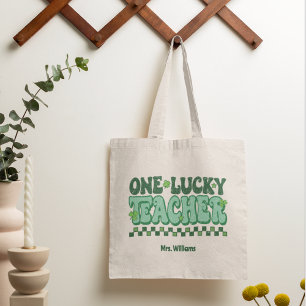 En Lucky Teacher St. Patrick's Day Tygkasse