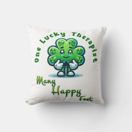 En Lucky Therapist St. Patrick Day Roligt Design Kudde