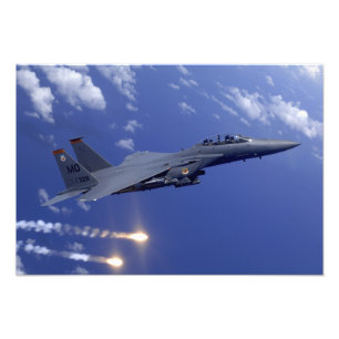 En Luft Force F-15E Strejka Eagle Fototryck