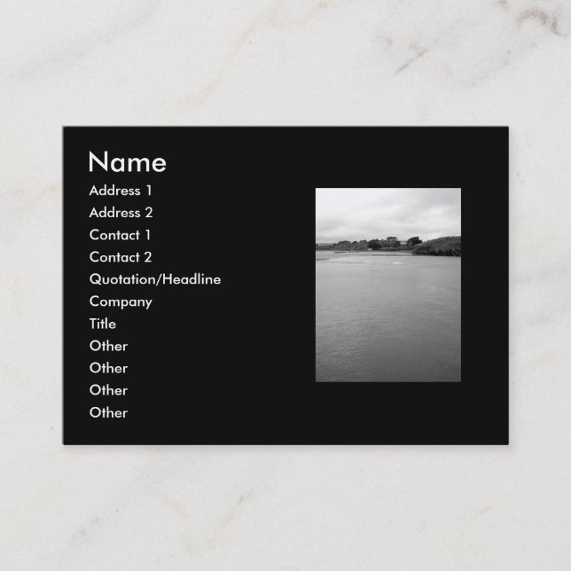 En Lugn Bay i Irland. Nära Rosscarn. Visitkort (Framsida)