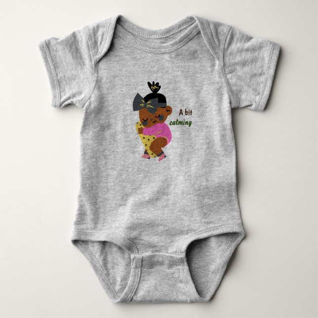 En lugn grå baby  t shirt (Framsida)