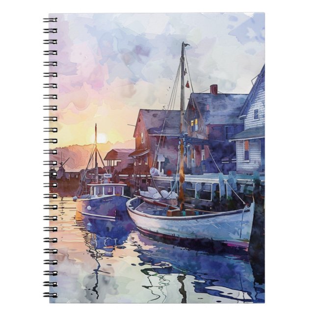 En lugn hamn anteckningsbok (Framsidan)