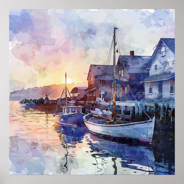 En lugn hamn poster (Framsidan)