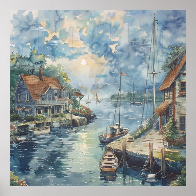 En lugn hamn poster (Framsidan)