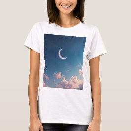 En lugn och vacker halvmåne t shirt