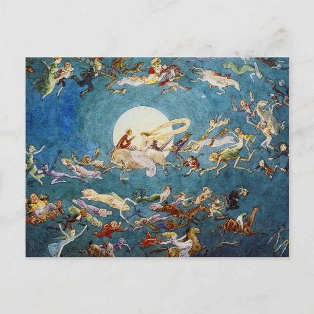 En lukt runt utskriften i Måne Vykort (Framsida)