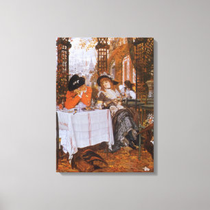 En lunch (Le Dejeuner) av James Tissot Canvastryck