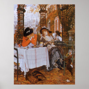 En lunch (Le Dejeuner) av James Tissot Poster