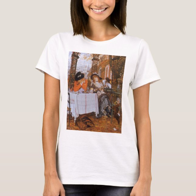 En lunch (Le Dejeuner) av James Tissot Tee Shirt (Framsida)