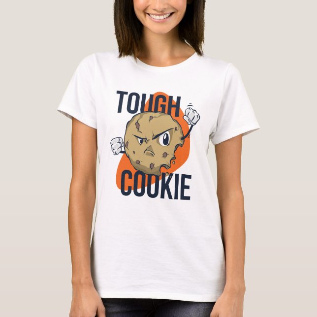En lustig tuff-cookie t shirt (Framsida)
