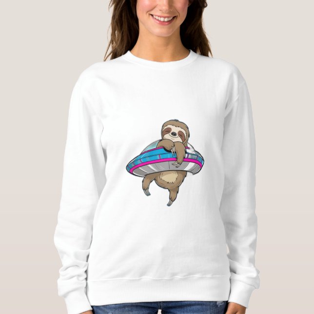 En lutning hängande från en UFO. T Shirt (Framsida)