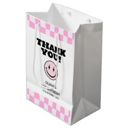 En Lycklig Babe Rosa kontrollerade födelsedagen