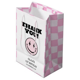 En Lycklig Babe Rosa kontrollerade födelsedagen