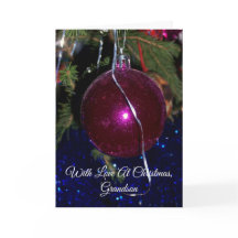 En lycklig Bauble för julsonsonkort