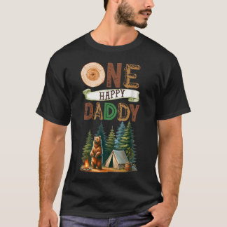 En Lycklig Campare Första Födelsedag Camping Björn T Shirt