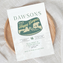 EN lycklig camper, En Första Födelsedag, Inbjudan