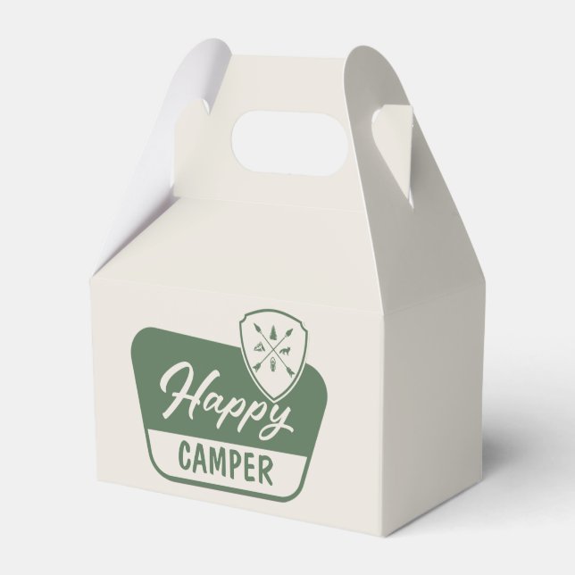 EN lycklig camper, En Första Födelsedag, Skogsmark Presentaskar (Framsidan Sidan)
