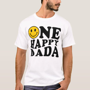 En Lycklig Dada-Gult som matchar en familjefödelse T Shirt