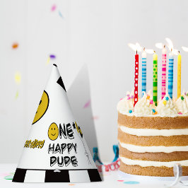 En Lycklig Gult Smile 1:a Boy Birthday
