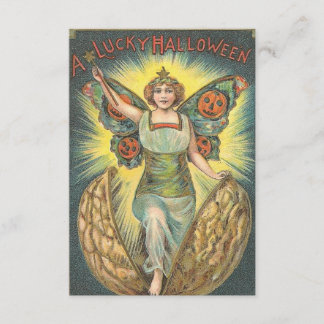 En lycklig Halloween vintageinbjudan Inbjudningar