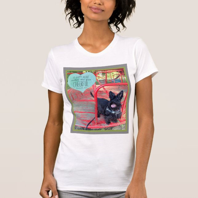 En lycklig hjärtaT-tröja T Shirt (Framsida)