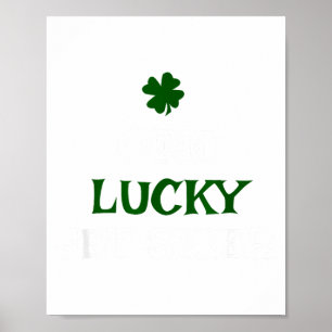 En lycklig jetskoteråkare st patricks dag irländsk poster