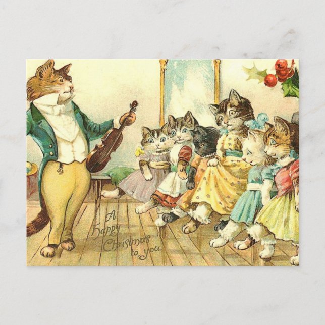 En Lycklig-jul till dig Helg Vykort (Framsida)