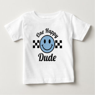 En Lycklig-kille Blue Lycklig Smile Birthday Match T Shirt
