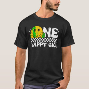 En Lycklig-kille Gigi Groovy 1st Birthday Family M T Shirt
