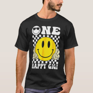 En Lycklig-kille Gigi Groovy 1st Birthday Family M T Shirt