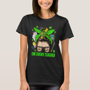 En lycklig lärare rödhårig St Patricks Day-klöver T Shirt