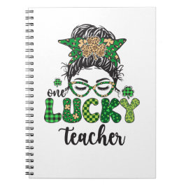 En lycklig lärare - St. Patrick's Day Anteckningsbok