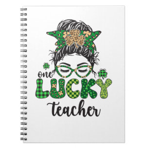 En lycklig lärare - St. Patrick's Day Anteckningsbok