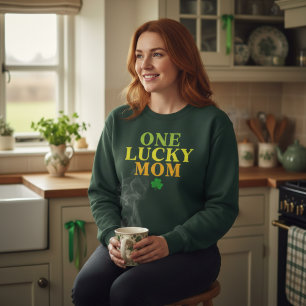 En lycklig mamma Mamma-present till St. Patrick' T Shirt
