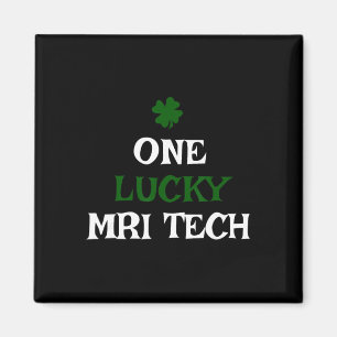 En lycklig Mri-tekniker St. Patrick's Day Rolsk Ir Magnet