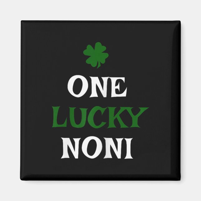 En lycklig Noni St. Patrick's Day Rolig irländsk  Magnet (Framsidan)