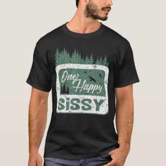 En Lycklig Sissy Campare 1-års Födelsedagscamping T Shirt