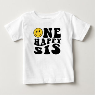 En Lycklig Syrran Smile Boy 1:a födelsedagsmatchni T Shirt