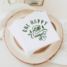 En lycklig-videokamera med minimalistisk grönt 1:a pappersservett