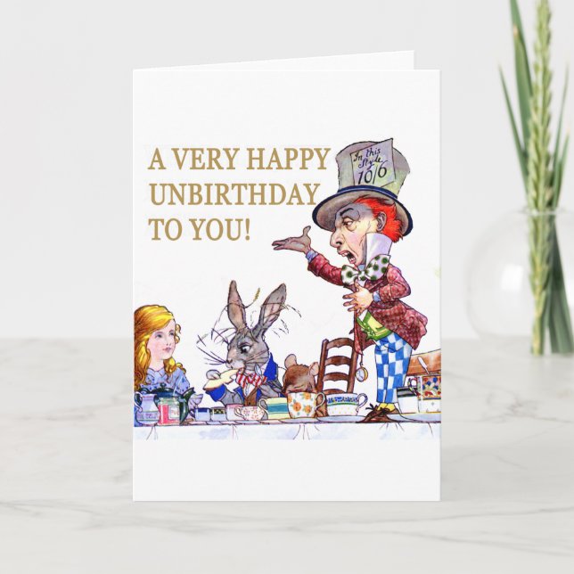 En lyckliga Unbirthday till dig Kort (Framsida)