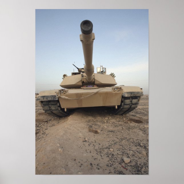 En M-1A1-Tank för huvudslaget Poster (Framsidan)