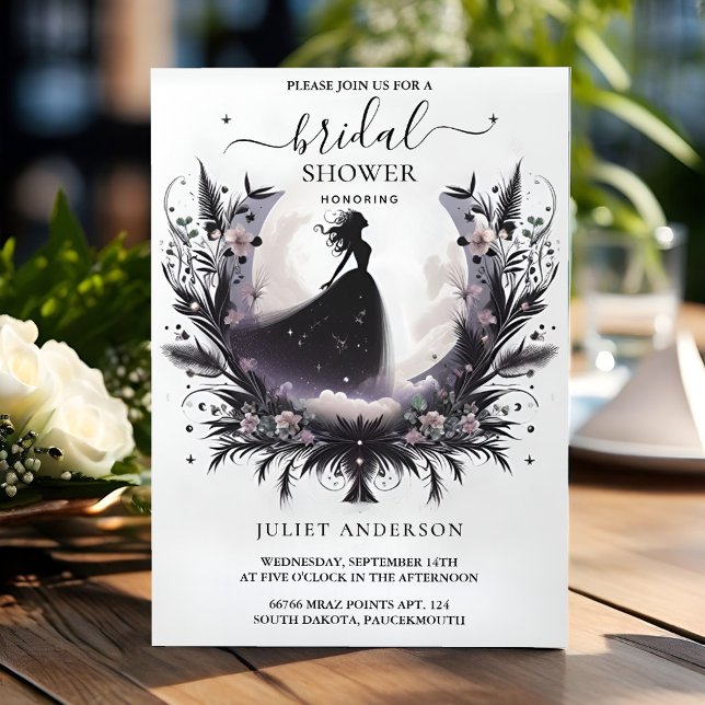 En Magic Dream Mystical Stars Måne Möhippa Inbjudningar (Skapare uppladdad)