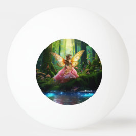 En magisk älvskogsskog pingisboll