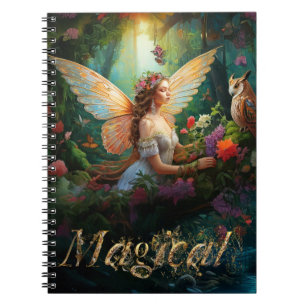 En magisk böljepond Magic Decorative Text Anteckningsbok