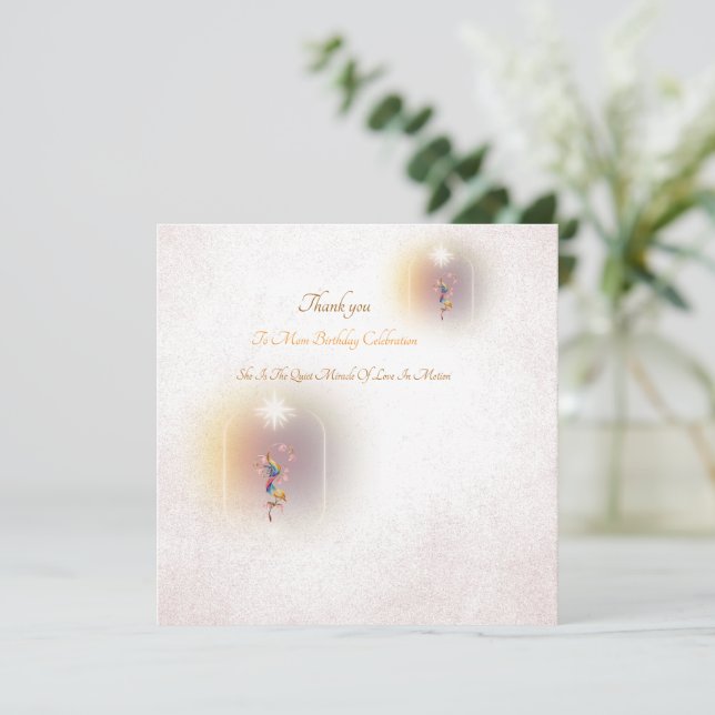 En magisk inbjudan till firande mamma på födelseda (Stående Fram)