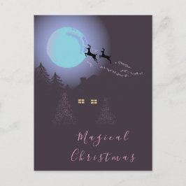 En Magisk Julnatt Helg Vykort
