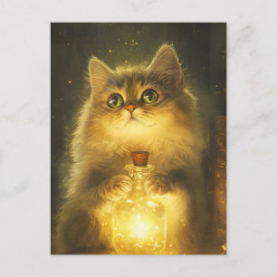 En Magisk Kissekatt Vykort